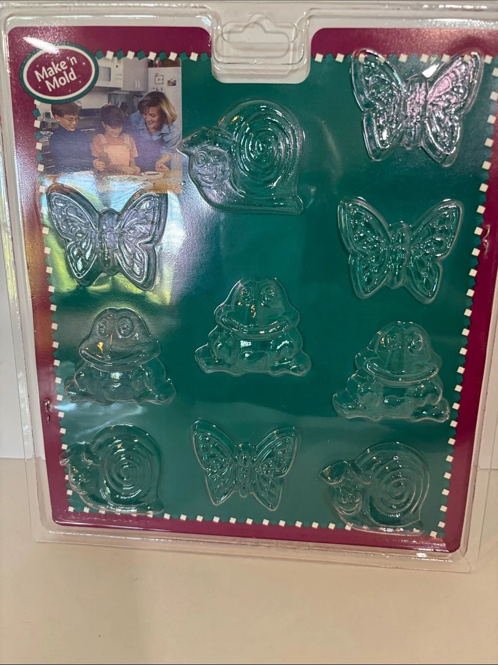 Wilton Clear Candy Mold Set with stars, shells, flowers.